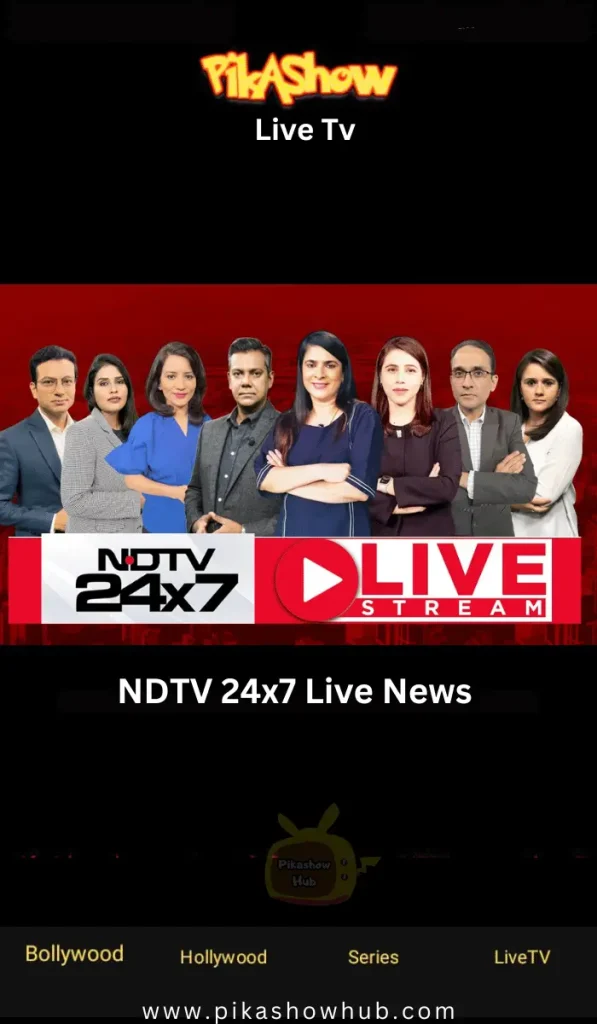 NDTV 24x7 live pikashow tv