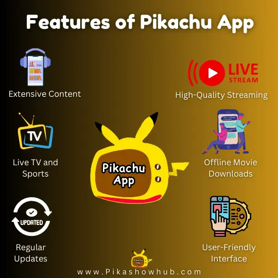 pikachu app feature