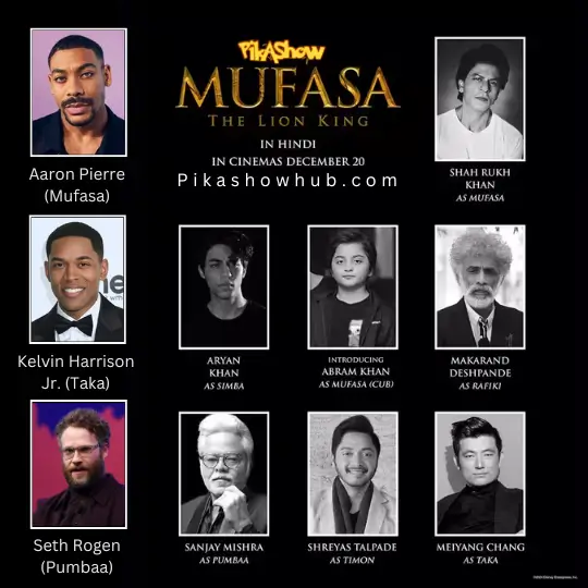 Mufasa Movie Voice Cast (Hindi)