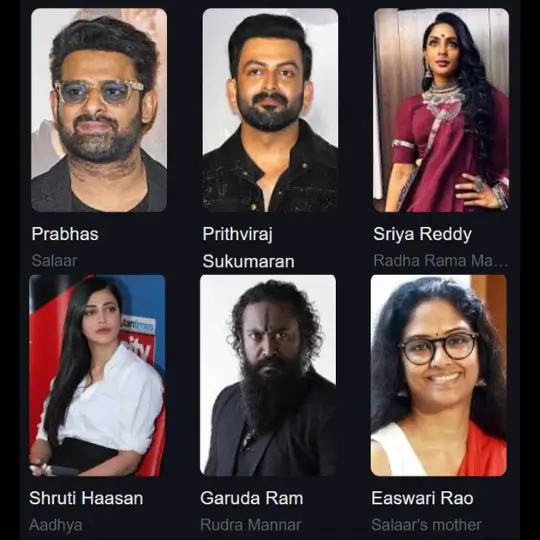 salaar ii cast