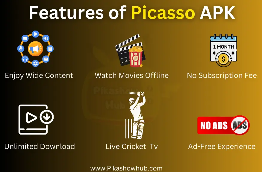 picasso apk new features 2024 pikashowhub.com