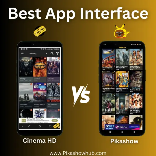 Cinema HD apk user interface v3