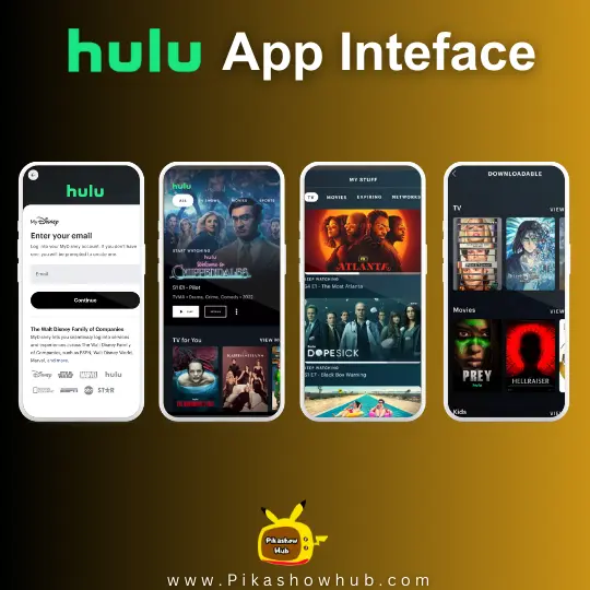 Hulu app interface 2025