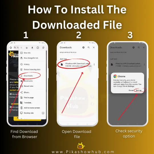 How To Install The Downloaded File