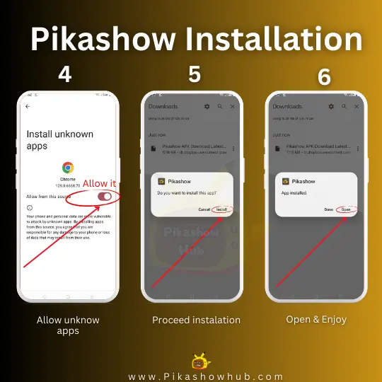 Pikashow installation