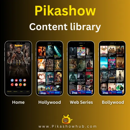 Pikashow latest content library