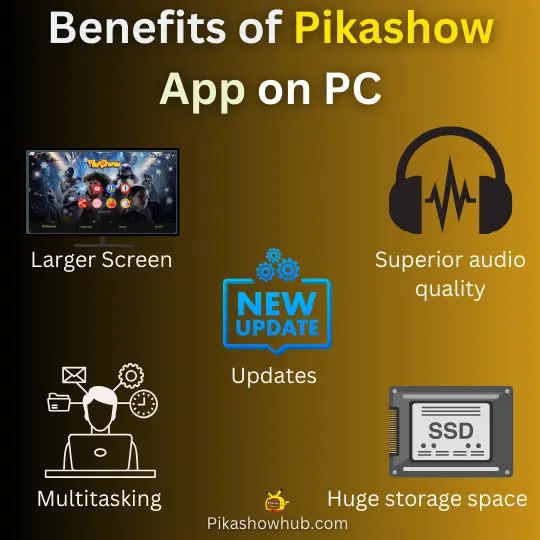 Benefits of Pikashow on PC windows 10