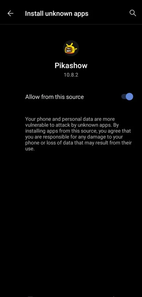 Unknown Sources apps